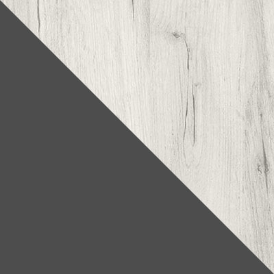 Графит / Дуб Крафт белый