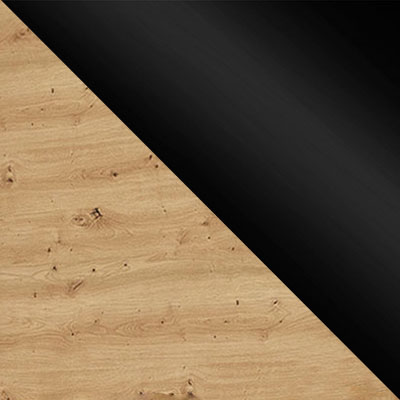 Дуб дикий / Черный глянец