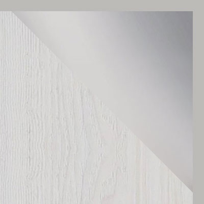 Ясень анкор светлый / Зеркало / Серебро, алюминий