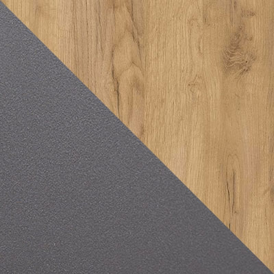 Графит / Дуб Крафт золотой