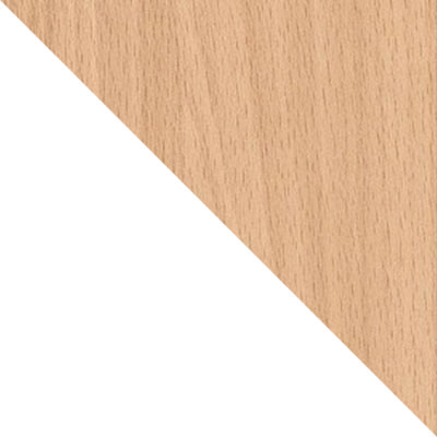 Белый, МДФ / Светлое дерево, массив бука