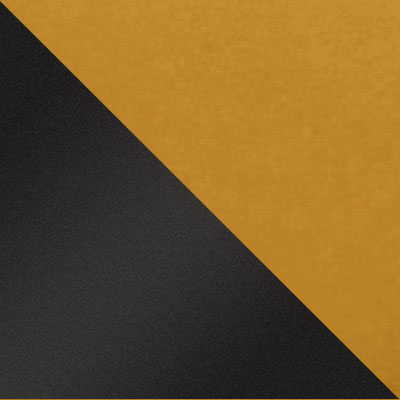 Темно-желтый, микровелюр / Черный, металл