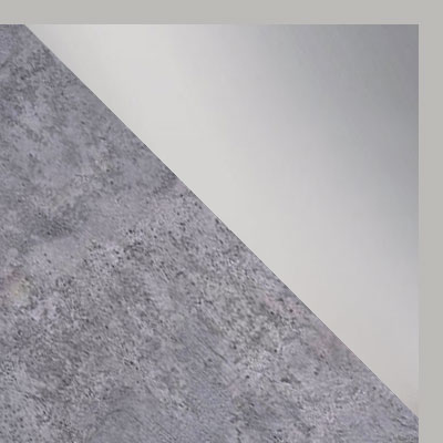 Бетон / Зеркало / Серебро, алюминий