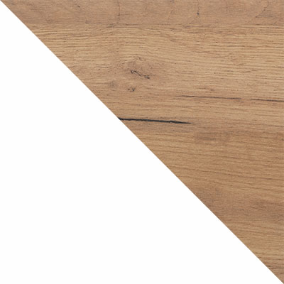 Белый, металл / Дуб Крафт золотой, ЛДСП