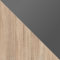 Дуб Сонома / Серый графит