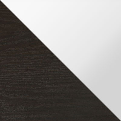 Венге / Стекло белое