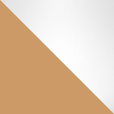 Белый, пластик / Бежевые ножки, пластик