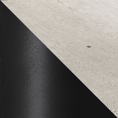 Бетон Чикаго, ЛДСП / Черный, металл