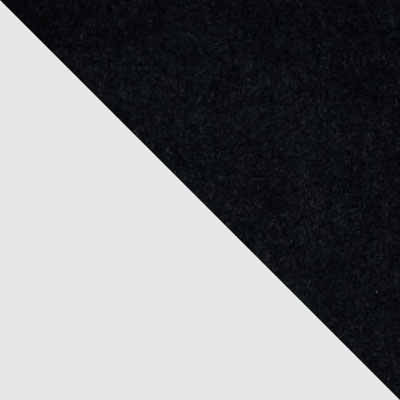 Черный, велюр / Белый, металл