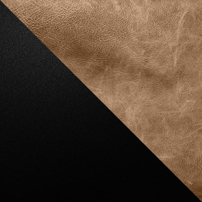 Черный / Бежевый, экокожа