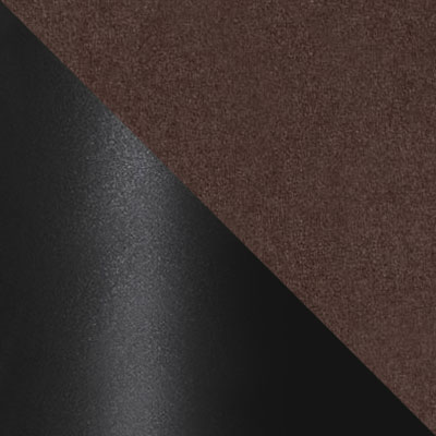 Шоколадный, велюр / Черный, металл