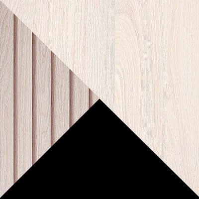 Ясень белый / столешница Черный мрамор