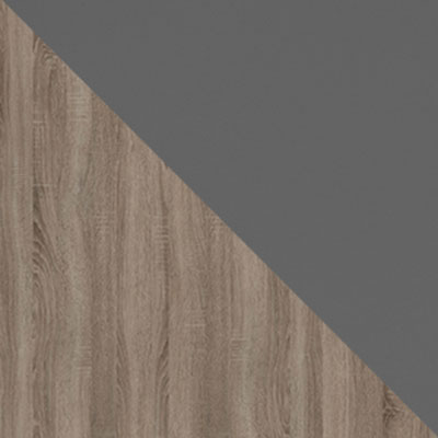 Дуб Сонома трюфель, ЛДСП / Серый, ткань