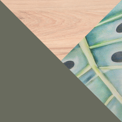 Дымчатый зеленый / Гикори Рокфорд натуральный