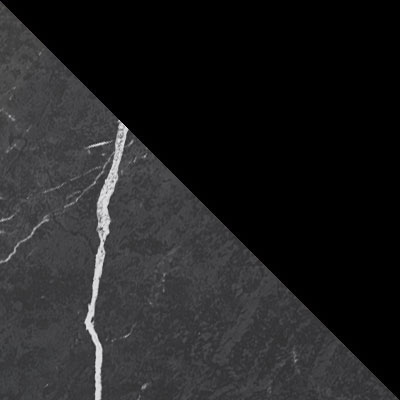 Мрамор черный / Черный, металл