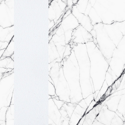 Белый мрамор / Белый, металл