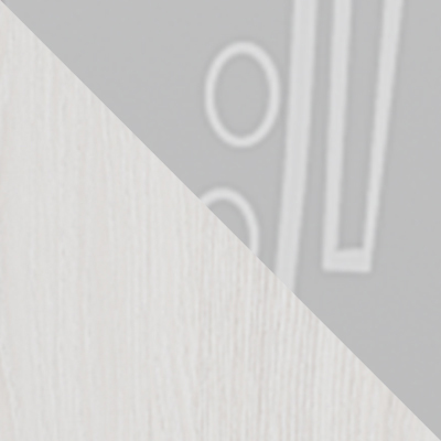 Белый ясень, ЛДСП / Стекло