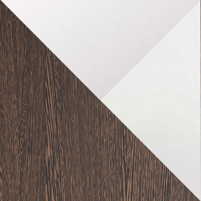 Дуб Венге / Зеркало / Лакобель белый