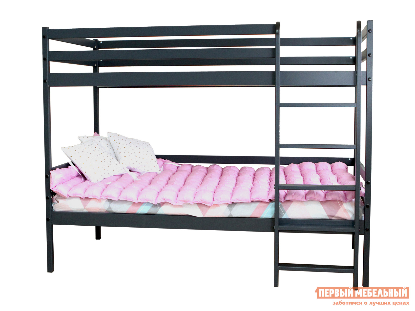 Двухъярусная кровать  Можга Красная Звезда Р426 Антрацит