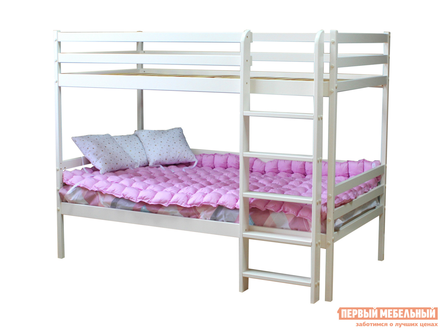 Двухъярусная кровать  Можга Красная Звезда Р426 Ваниль