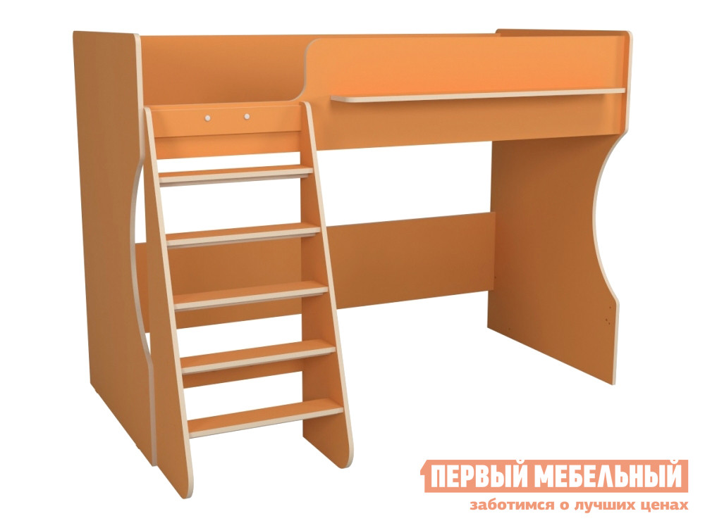 Кровать-чердак  Марли Оранжевый, Без полок