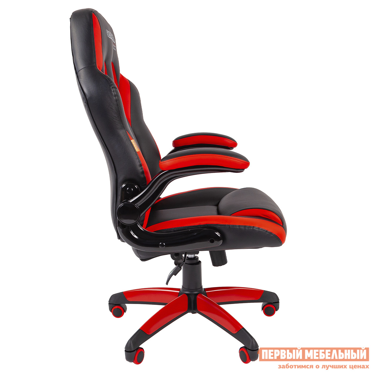 Игровое кресло  Игровое кресло Chairman Game 15 Экокожа черный/красный