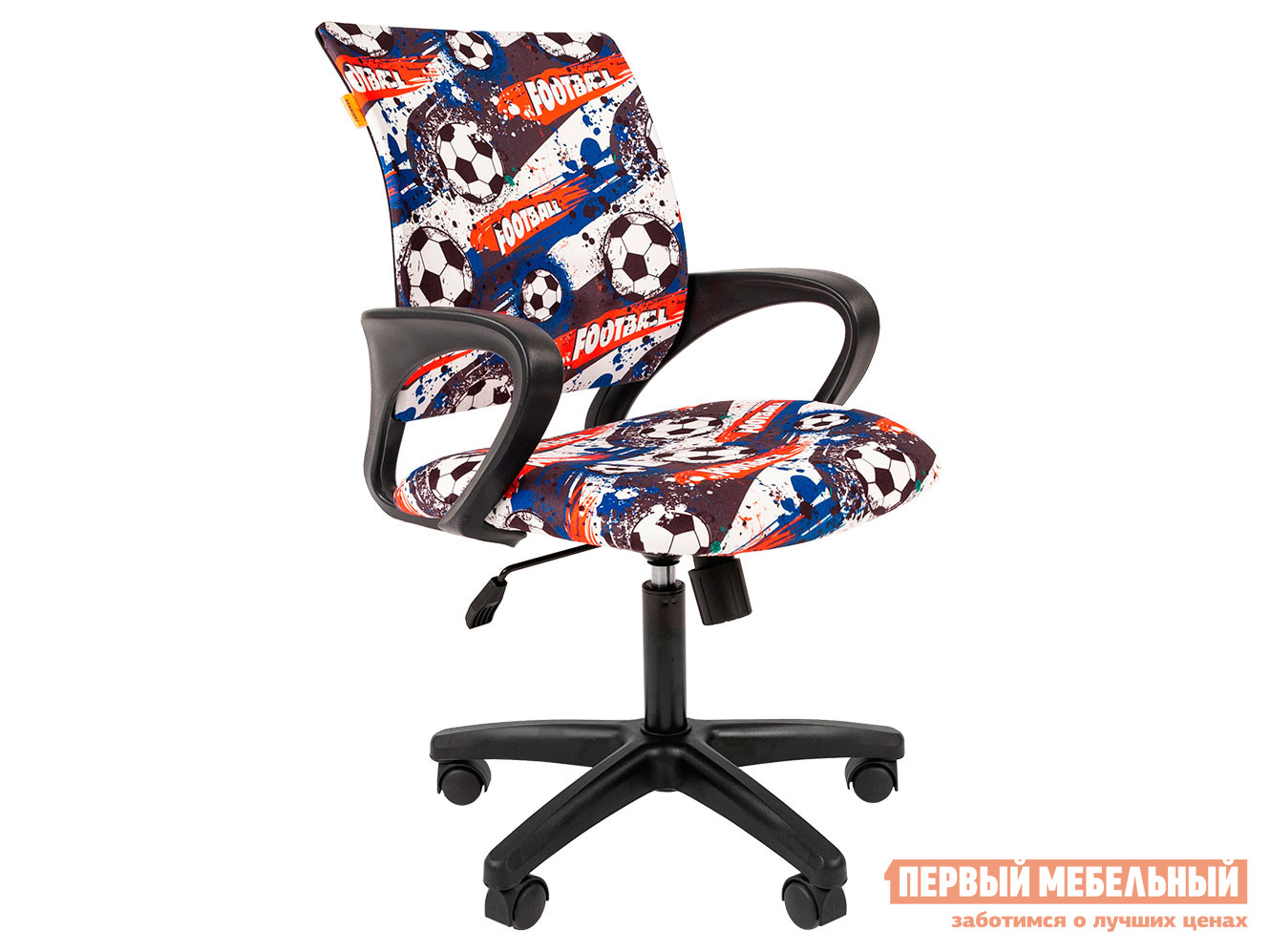 

Детское компьютерное кресло CHAIRMAN KIDS 103 BLACK Футбол, велюр, Белый, CHAIRMAN KIDS 103 BLACK Футбол, велюр