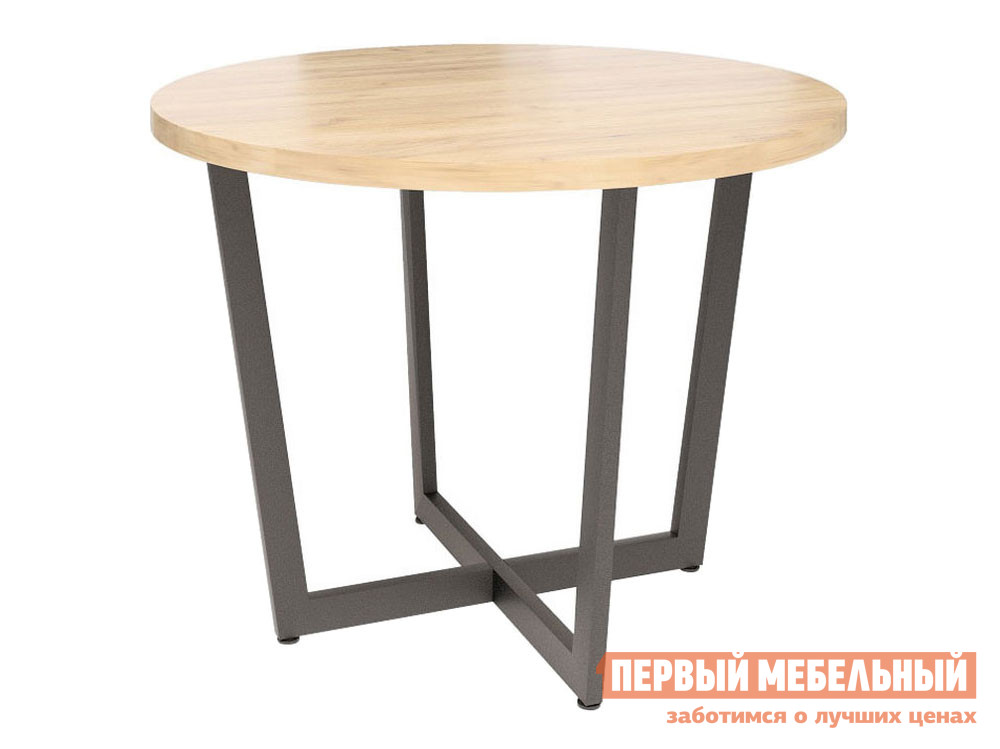 Кухонный стол  Орлеан Дуб Золотой Крафт / Черный муар