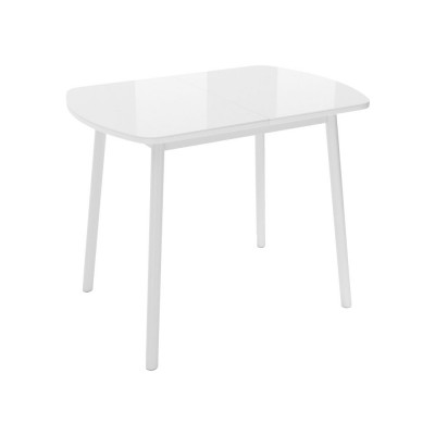 Кухонный стол  Винер Мини Белый глянец / Белый, металл