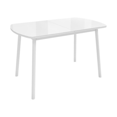 Кухонный стол  Винер Белый глянец / Белый, металл