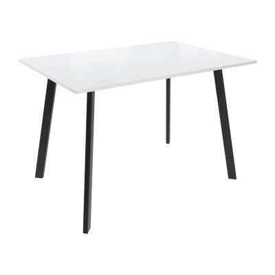 Кухонный стол  Слим 2 Белый / Черный, металл