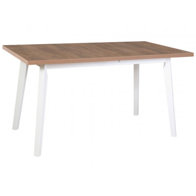 Кухонный стол  Стол OSLO 5, 140(180)*80*75 Белый / Дуб Лефкас