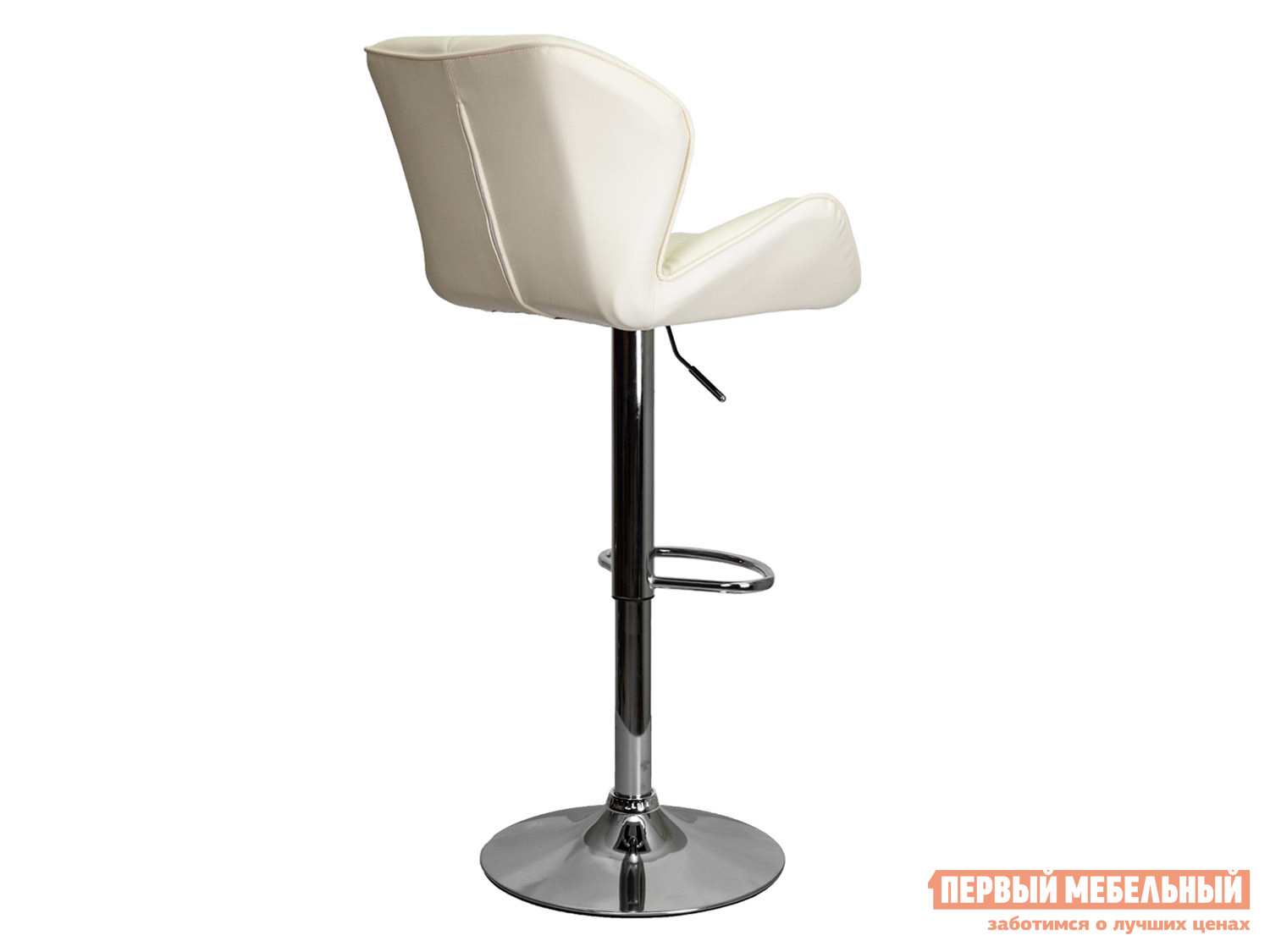 Барный стул  Берлин Кремовый, экокожа / Хром, металл от Первый Мебельный