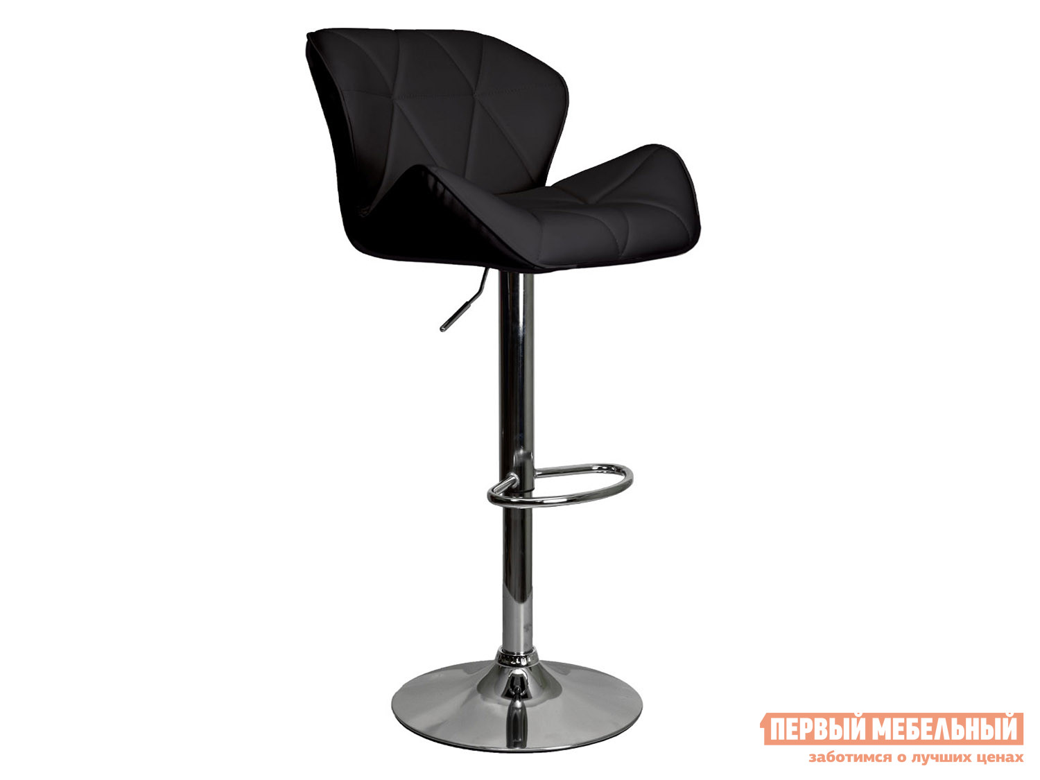Барный стул  Берлин Черный, экокожа / Хром, металл от Первый Мебельный