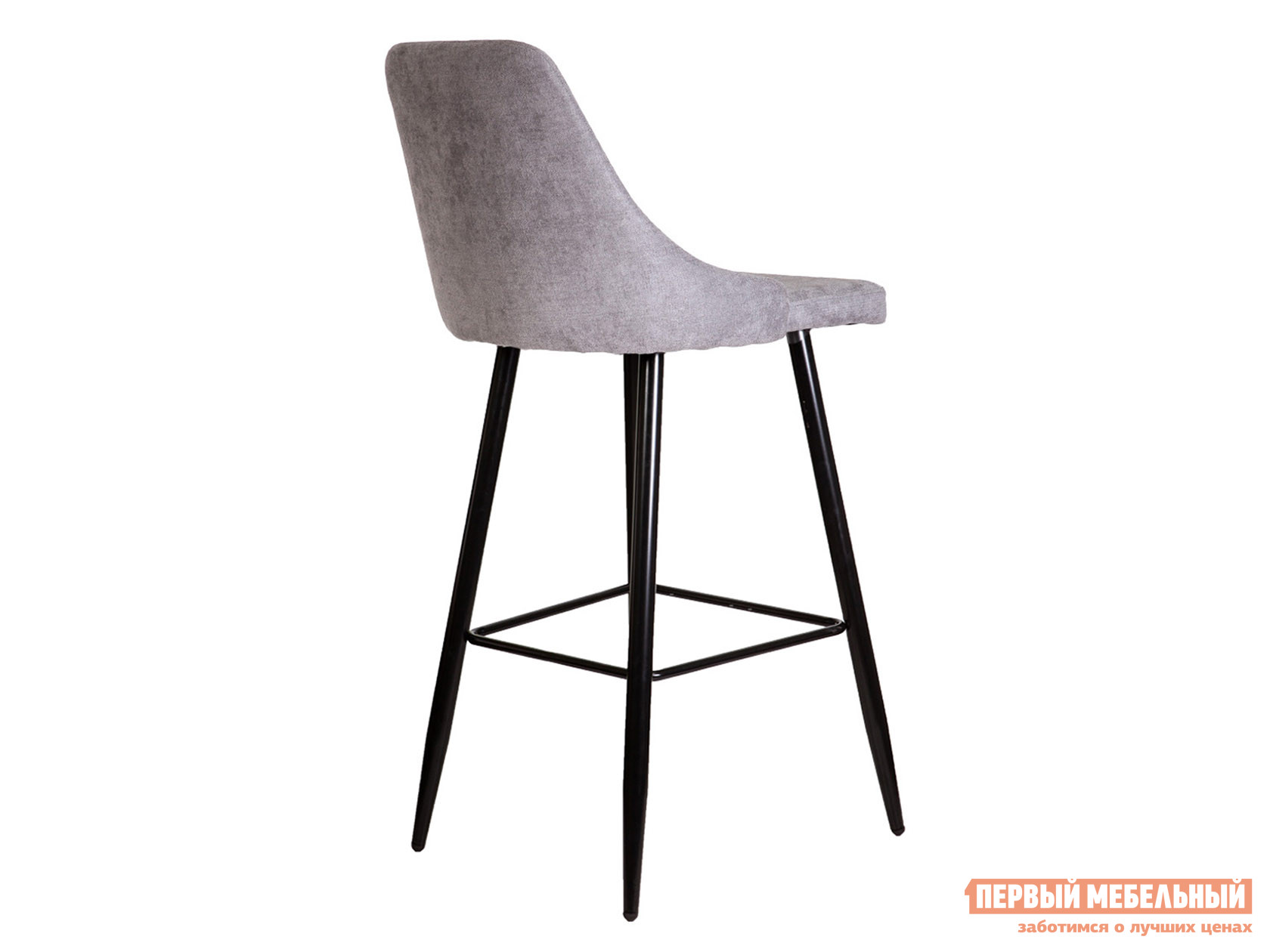 Барный стул  Меган Светло-серый, ткань от Первый Мебельный