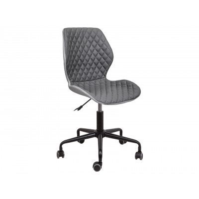 Офисное кресло  Офисное кресло DELFIN Серый, экокожа, ткань