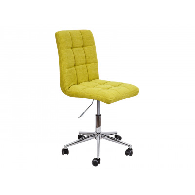 Офисное кресло  Стул FIJI, поворотный Салатовый, ткань / Хром
