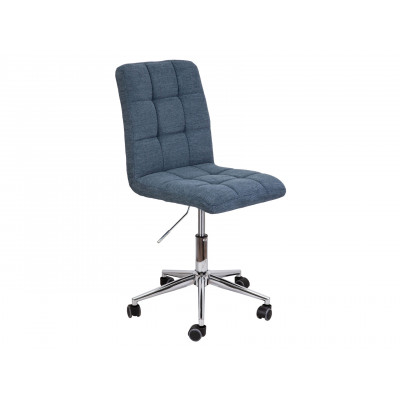 Офисное кресло  Стул FIJI, поворотный Темно-синий, ткань / Хром