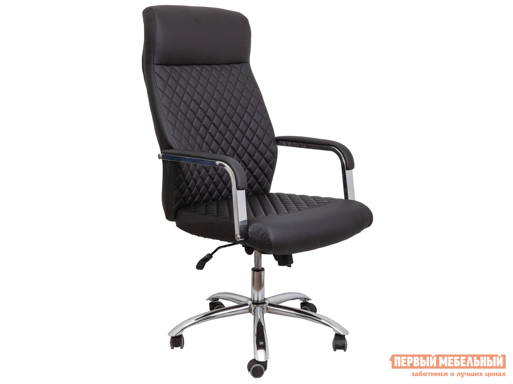 Кресло руководителя  PILOT B Черный, экокожа