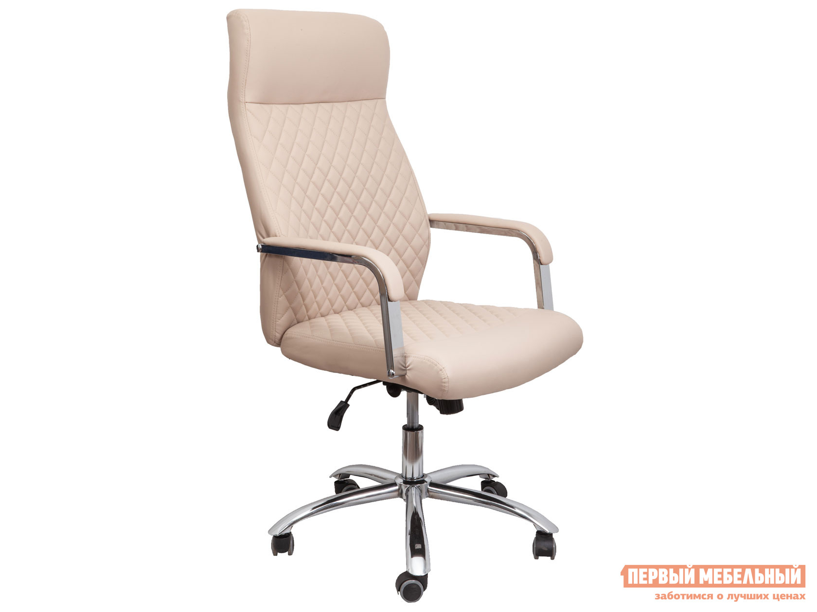 Кресло руководителя  PILOT B Бежевый, экокожа