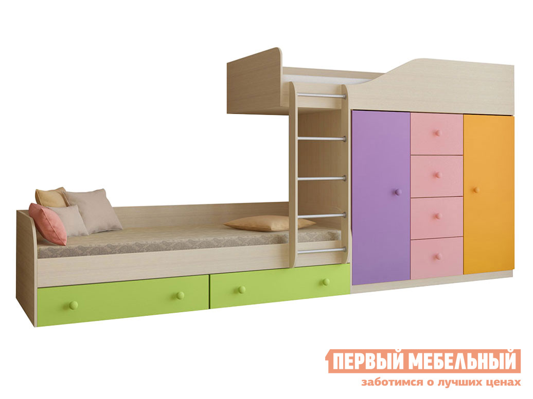 Двухъярусная кровать РВ Мебель Двухъярусная кровать Астра-6