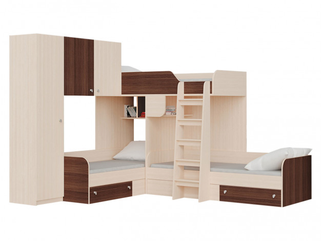 Двухъярусная кровать Кровать Трио
