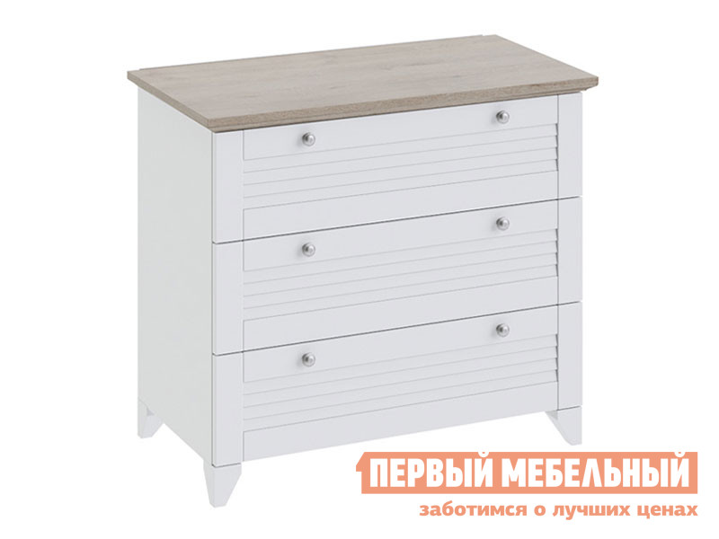 

Комод Ривьера Дуб Бонифацио / Белый, Ривьера Дуб Бонифацио / Белый