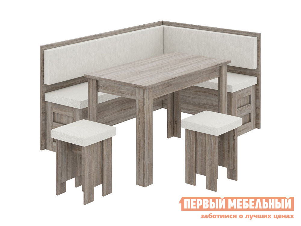 

Кухонный уголок Норд Дуб Сонома трюфель / Крем, Светлое дерево, Норд Дуб Сонома трюфель / Крем
