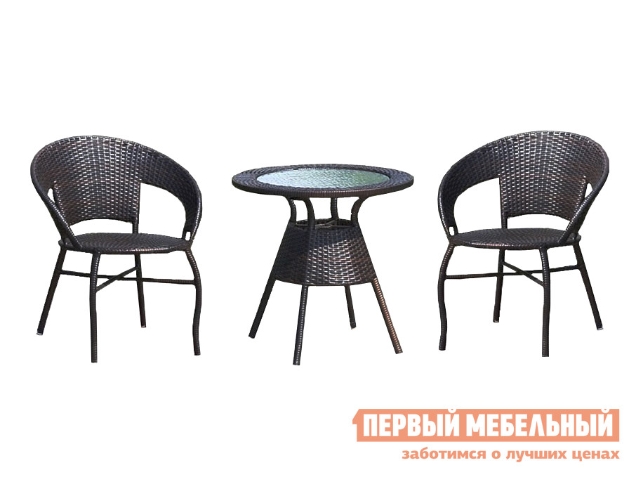 

Комплект садовой мебели Bistro Wicker TB885+F60 Черный, ротанг / Стекло, Bistro Wicker TB885+F60 Черный, ротанг / Стекло