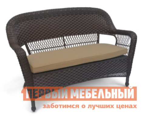 Плетеный диван Афина-мебель LV130-1 Brown