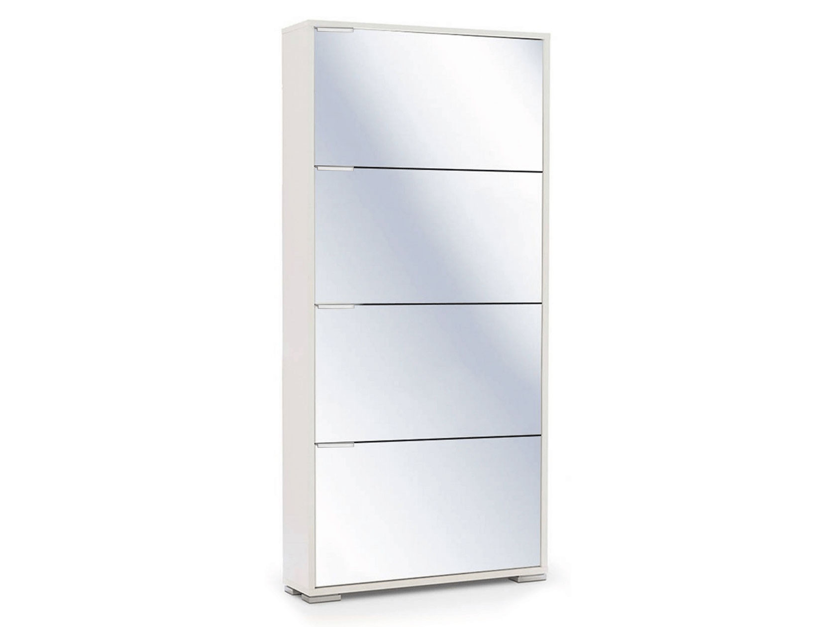 Обувница  VIVA 4 Белый / Зеркало