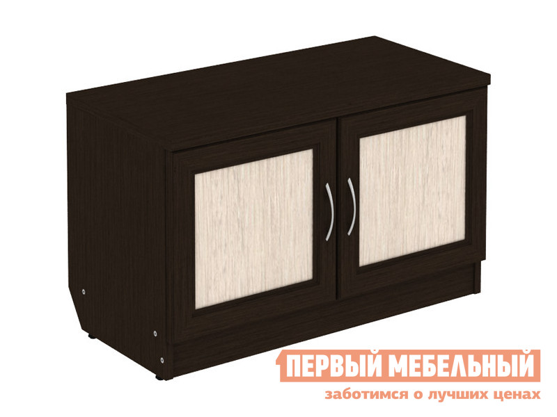 Обувница Тумба под вешалку Мерлен Т03 Венге / Молочный дуб