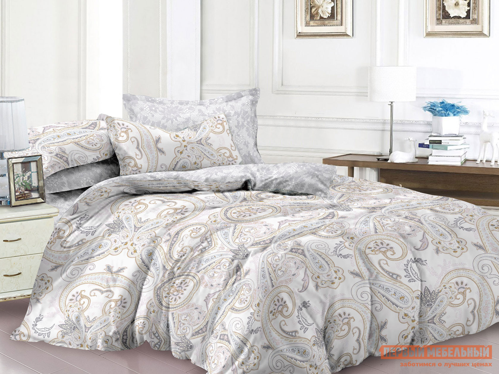 

Комплект постельного белья Олдем Олдем, поплин, Белый, Олдем Олдем, поплин, Полутороспальный