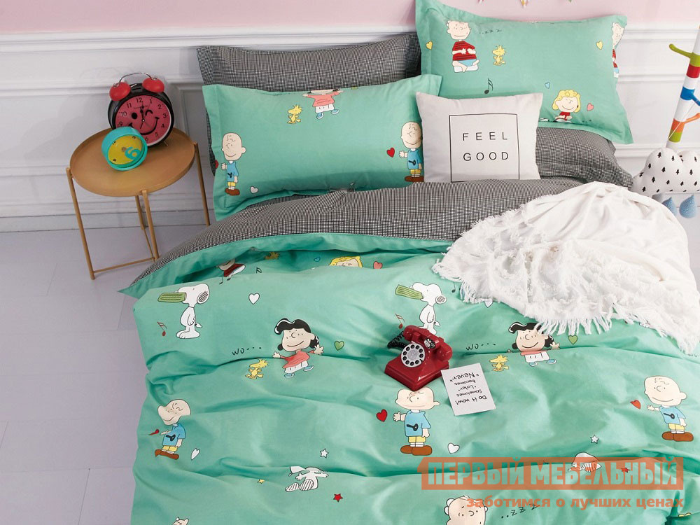Детский комплект постельного белья  Снуппи и компания Д11, сатин от Первый Мебельный